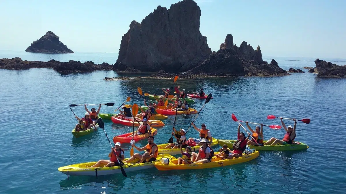 Kayak en Cabo de Gata en Almería