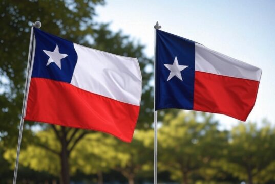 ¿Por qué se parecen las banderas de Chile y Texas?