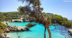 Playa en el sur de Menorca