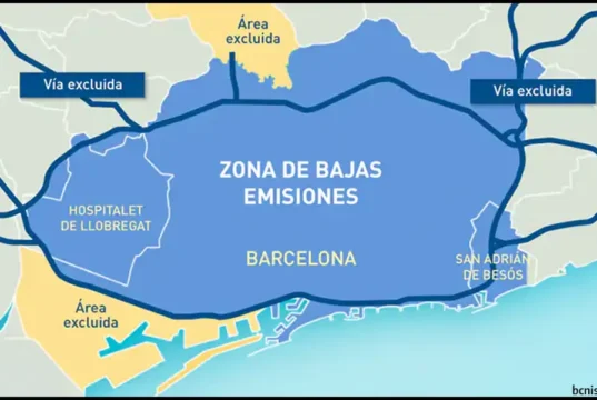 Zona de bajas emisiones de Barcelona