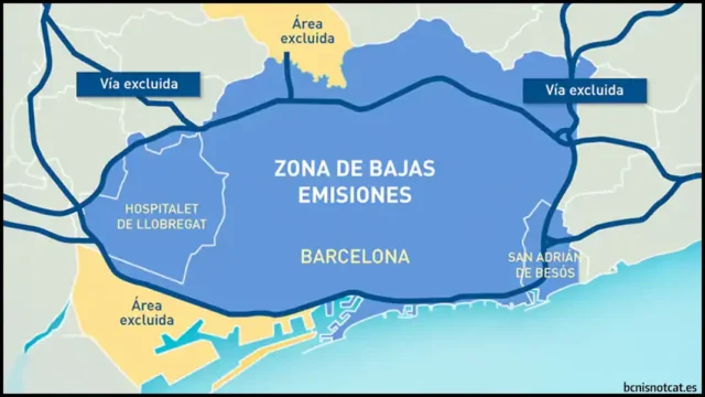 Zona de bajas emisiones de Barcelona